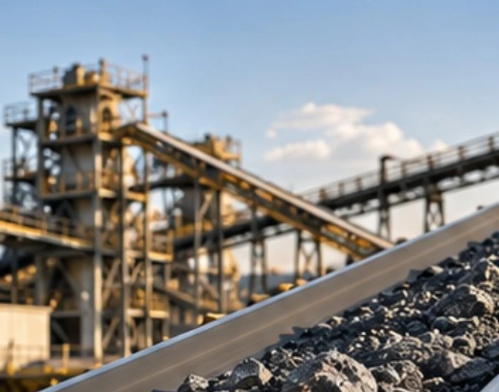 Mineral-processing infrastructure and conveyor